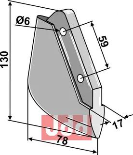 Såskjær metall Monosem