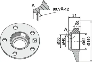 Lagerhus til Väderstad Pitch Ø104 mm, 425195