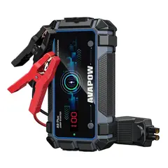 Avapow A9 Plus Startbooster 2000A | Trådløs lading | USB C ladeporte