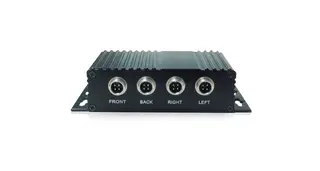 Omskifterboks til 4stk 4 pin kamera Denne sender bildet videre til en skjerm