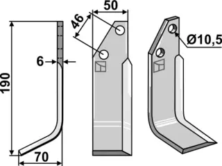 Kniv til Adriatica 195x50mm, Supermec R HP15-18