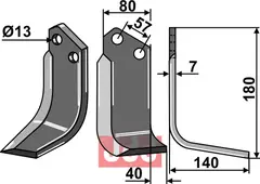 Fres kniv høyre Agrator/Agric