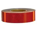 Rød E-merket rigid reflekstape for hardt underlag - pris pr meter