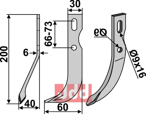 Allsidig kniv til Benassi Lengde 200 mm - Bredde 30 mm