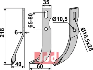 All-purpose blad til Benassi Lengde 218mm, bredde 35mm