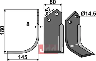 Fres kniv venstre Breviglieri