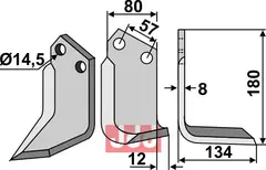 Fres kniv h&#248;yre Breviglieri/Celli/Palladino/Sandri