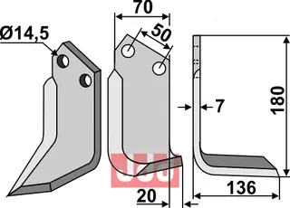 Fres kniv h&#248;yre Celli