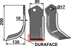 Fres kniv DURAFACE venstre Celli