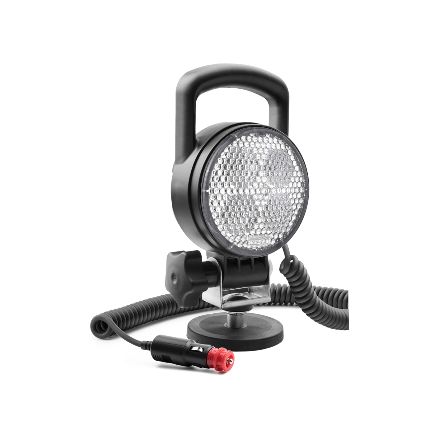 Arbeidslampe LED med magnet og boks Med magnetholder, spiralkabel og bryter
