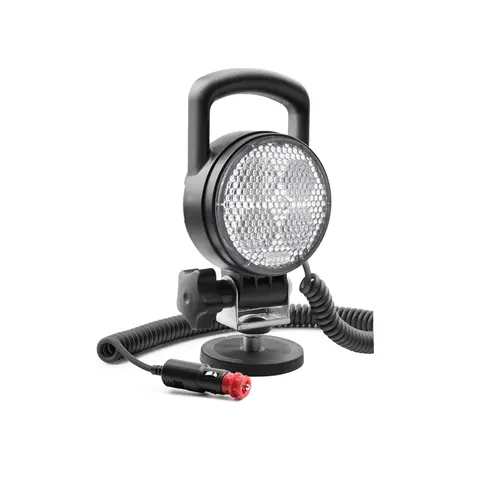 Arbeidslampe LED med magnet og boks Med magnetholder, spiralkabel og bryter