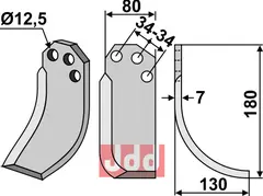 Fres kniv høyre Agritalia/Carraro S.p.A.