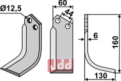 Fres kniv høyre Agritalia/Carraro S.p.A.