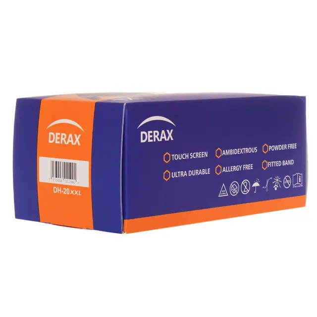 Derax Nitrilhansker-XXL Diamond Grip 100pk 