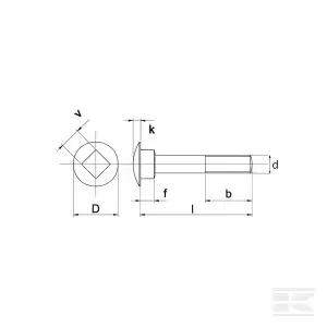 Bolt 8.8 M16 X 60mm med mutter - JDD Utstyr