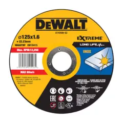 DeWalt Kappeskive for rustrfritt 125mm (25 pakk)