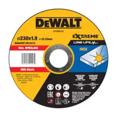DeWalt Kappeskive rustfritt  230mm Aluminiumoksidkorn 25 pakk)