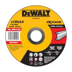 DeWalt Kappeskive for metall 125mm Kutting og Sliping (25 pakk)