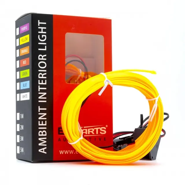 GUL LED Stripe Interiør Belysning 5 meter og 12V 