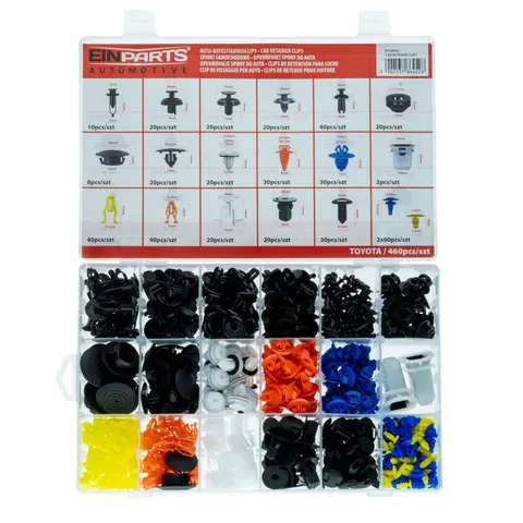 Festeklips sett for Toyota 260 deler