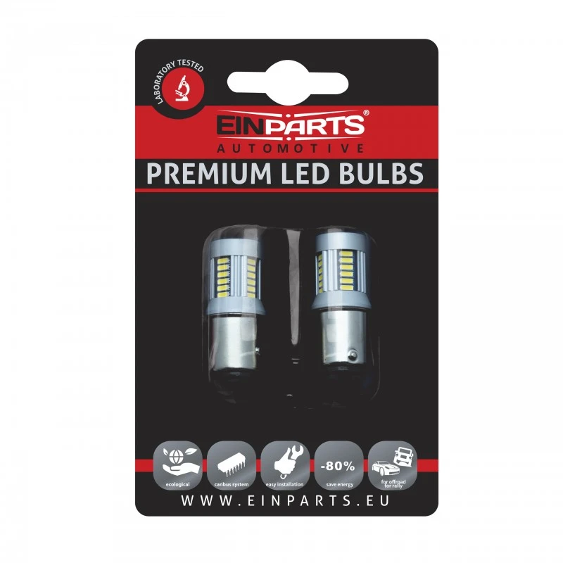 Einparts EPL46 P21/5W 1157 30 SMD- 2 stk P21/5W LED-pære,  CANBUS-kompatibel