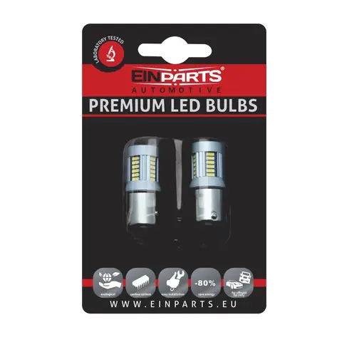 Einparts EPL46 P21/5W 1157 30 SMD- 2 stk P21/5W LED-p&#230;re,  CANBUS-kompatibel