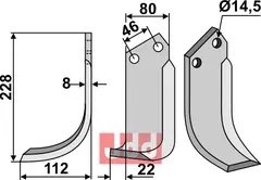 Fres kniv venstre Dondi/Ferri & Simoni/Maletti