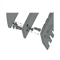 Festebolt KH M16x70 mm Festebolt til slitestål