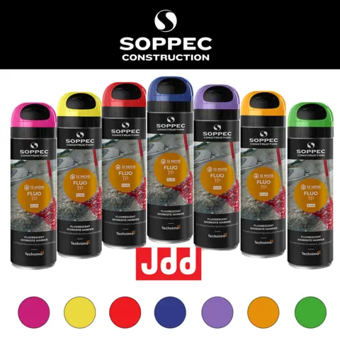 Soppec Fluo TP merkespray, 500 ml 12 m&#229;neders varighet