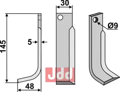 Fres kniv venstre FM-Matras