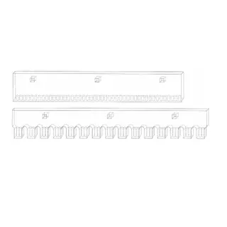 Force slitestål 1220 | 4 fot Rett slitestål 130×16 Hardmetall