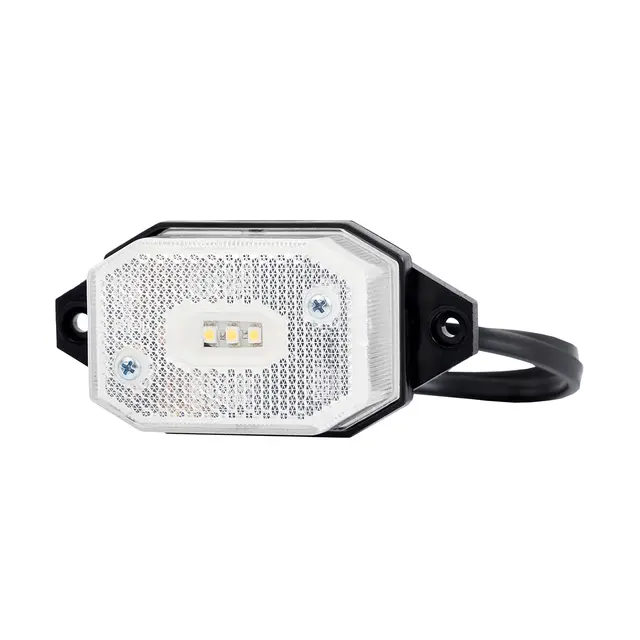 Hvitt markeringslys 12-36V, LED, 0,5/1W 