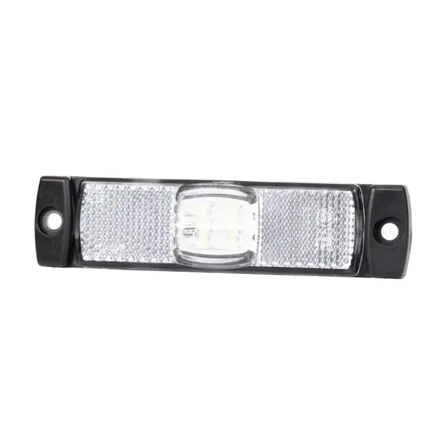 Avlangt, hvitt markeringslys LED, 12-36V, QS150 kontakt 