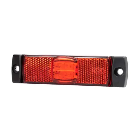 Avlangt, r&#248;dt markeringslys LED, 12-36V, QS150 kontakt