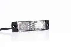 Avlangt, hvitt markeringslys LED, 12-24V, QS150 kontakt