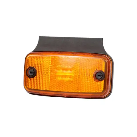 Avlangt, gult markeringslys LED, 12-36V, brakett, QS150 kontakt