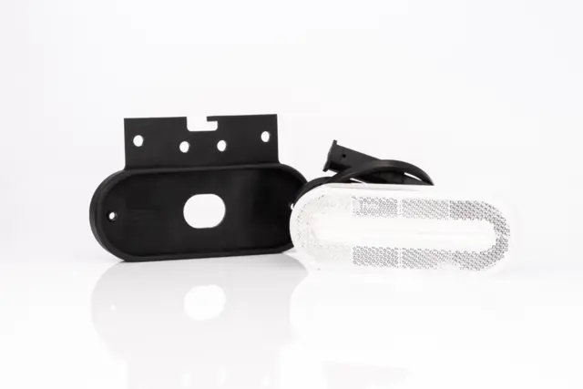 Fristom Hvitt LED markeringslys ADR LED,12-36V, brakett, ADR godkjent, QS150 