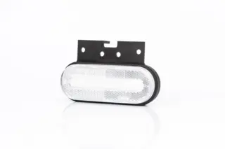 Fristom Hvitt LED markeringslys ADR LED,12-36V, brakett, ADR godkjent, QS075