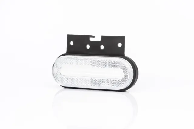 Fristom Hvitt LED markeringslys ADR LED,12-36V, brakett, ADR godkjent, QS150 