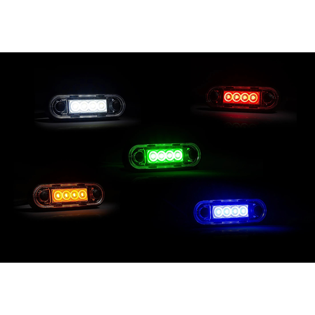 Rødt mini LED markeringslys For styling på bøyler og annet 