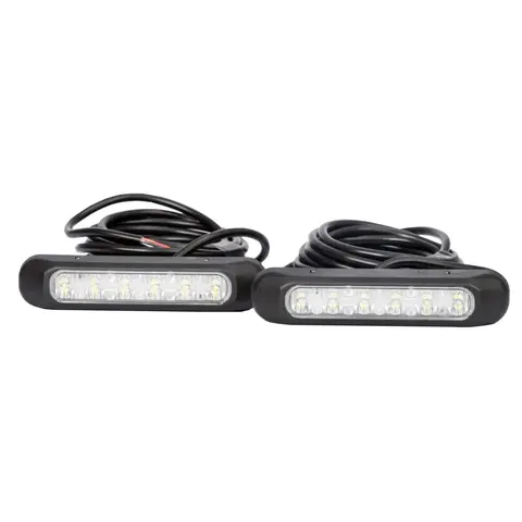 DRL kjørelys  sett med to stk. 12-36V, LED, 3,5m kabel