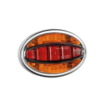 Universell LED baklykt, begge side 12-36V DC 3-funksjoner
