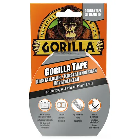 Gorilla Tape Krystallklar 8,2m x 48mm