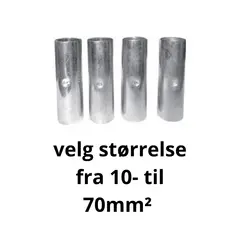 Kraftig skjøtehylse for10- 70 mm² Velg størrelse fra 10-70mm²