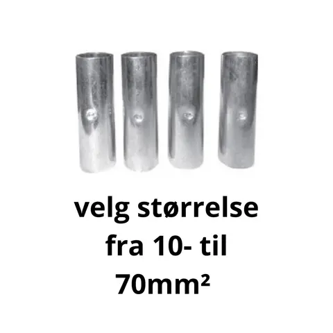 Kraftig skj&#248;tehylse for10- 70 mm&#178; Velg st&#248;rrelse fra 10-70mm&#178;