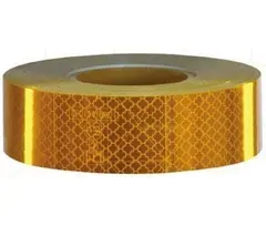 Gul E merket rigid reflekstape for hardt underlag pris pr meter