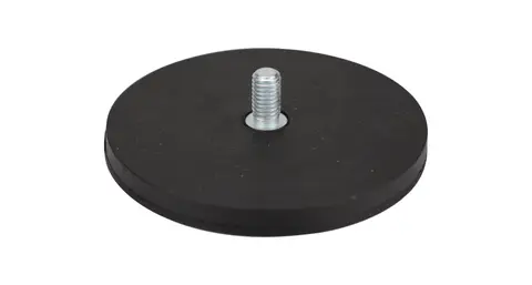 Kraftig gummiert magnet 42 kg styrke M10 Stort bruksområdet |Med M10 bolt tapp