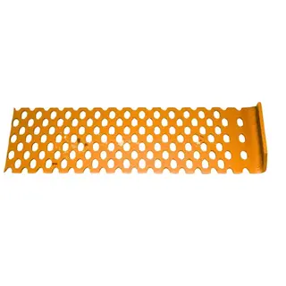 Perforert stål 240*11*850 fra Qrafton Perforert stål med buet ende