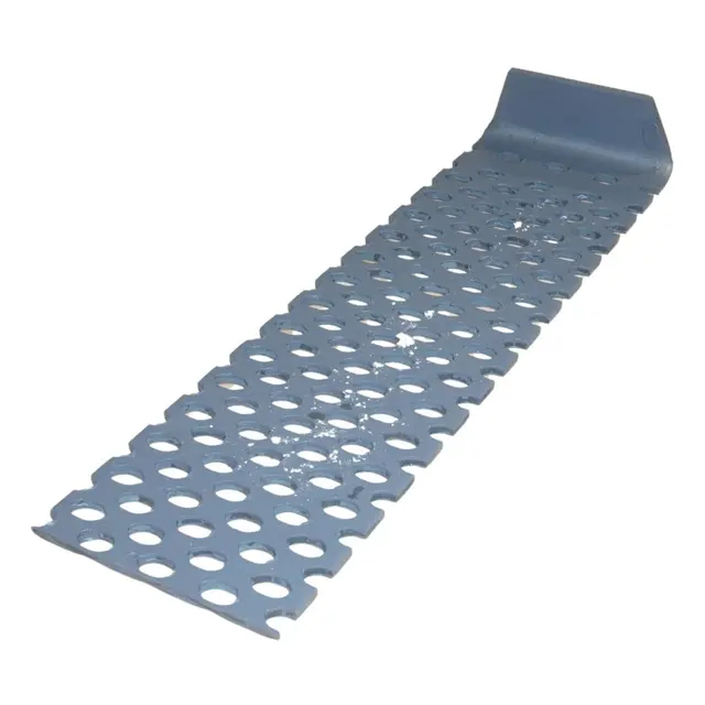 Perforert stål 240*11*850 fra Qrafton Perforert stål med buet ende 