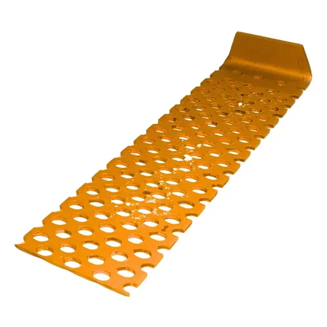 Perforert stål 240*11*850 fra Qrafton Perforert stål med buet ende 